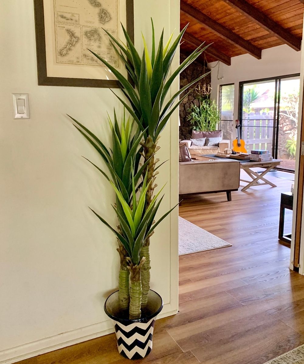 Potted Artificial Plant - Oca Artificial Century Potted Plant 63''