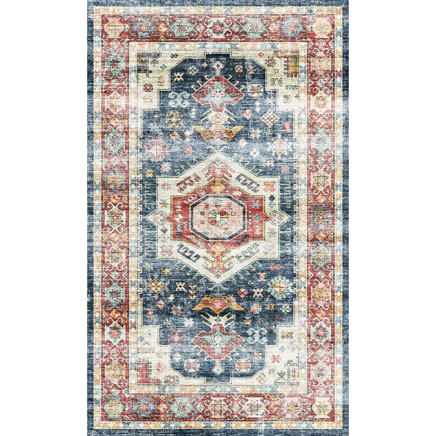 Rug - Dilara Multi Color Red Blue Rug