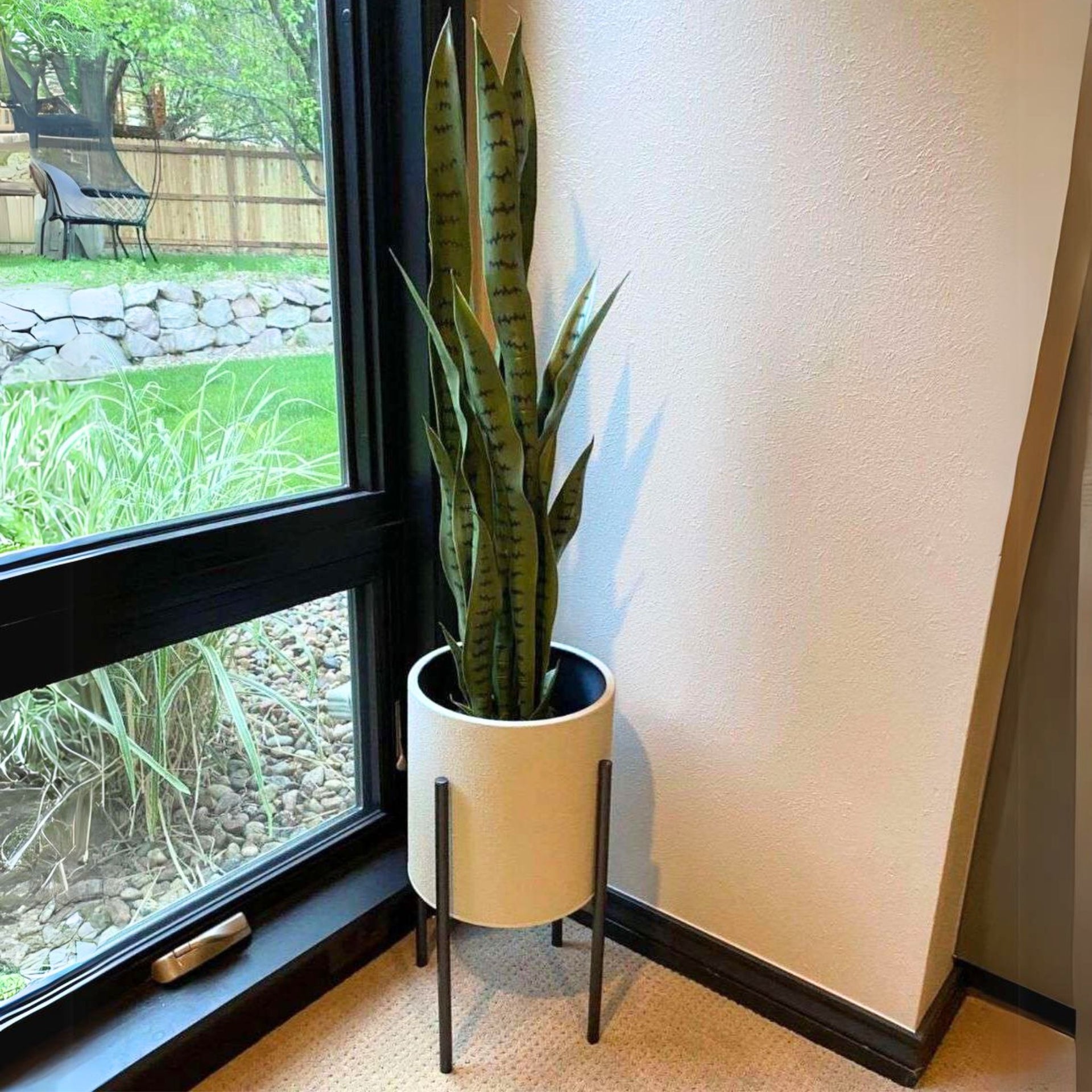 Milo Snake Sansevieria Dark Green 35 Artificial Potted Plant