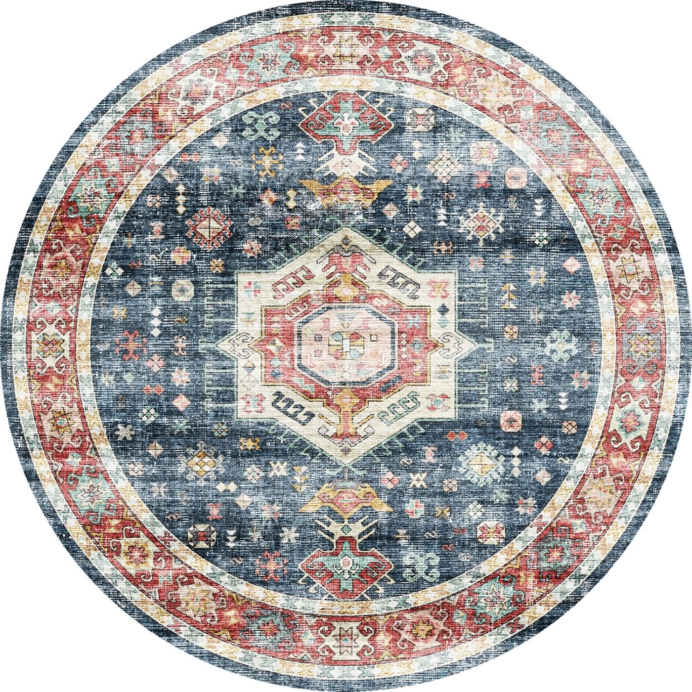 Rug - Dilara Multi Color Red Blue Rug
