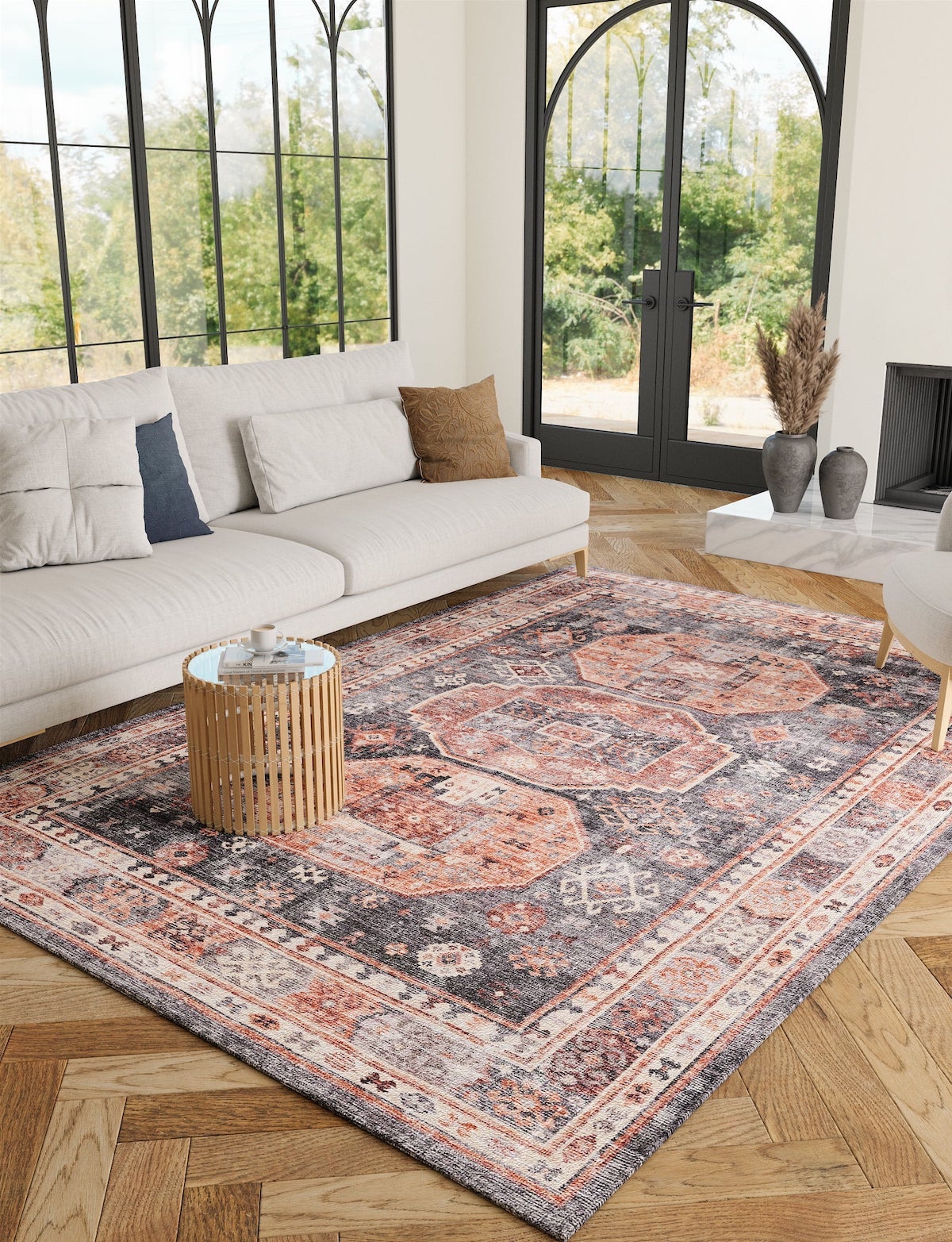Rug - Zenda Rose Purple Rug