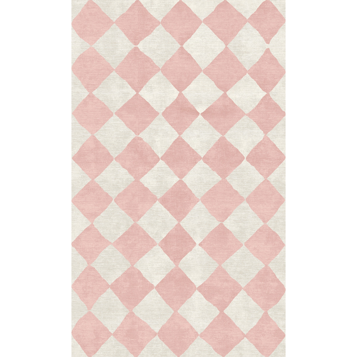 Trestres Checkered Malibu Pink & Ivory Rug