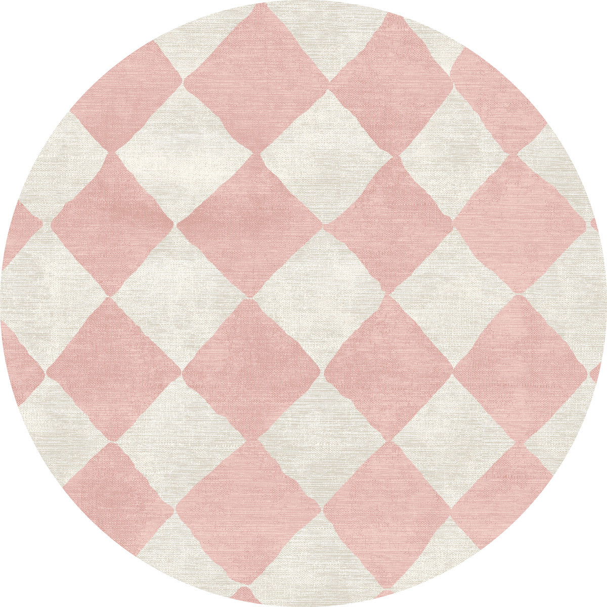 Trestres Checkered Malibu Pink & Ivory Rug