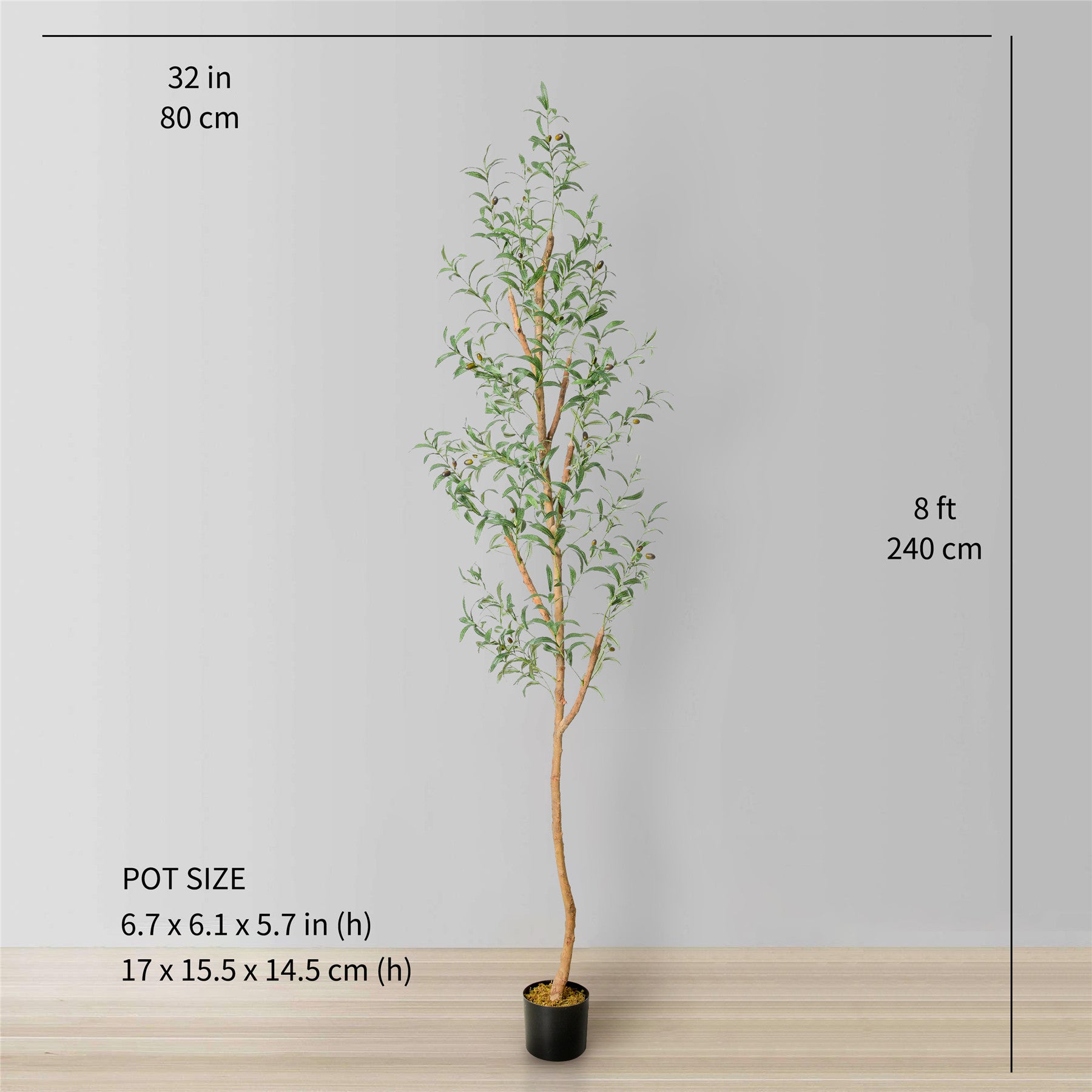 Olivo Artificial Olive Tree Potted Plant (Multiple Sizes)