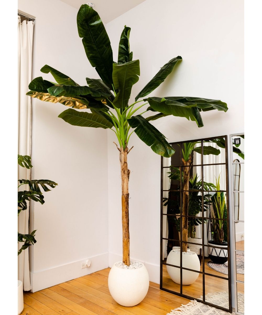 Leya Artificial Banana Tree Potted Plant 10'