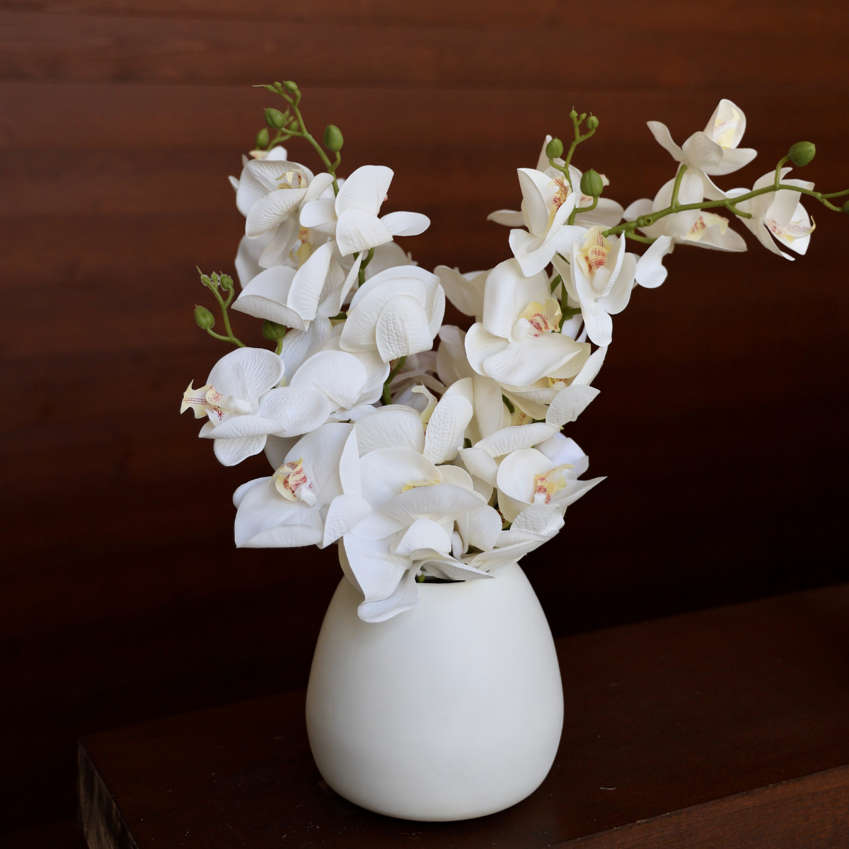 Zuna Artificial White Orchid Bouquet 42'' X 12''(Set Of 6)