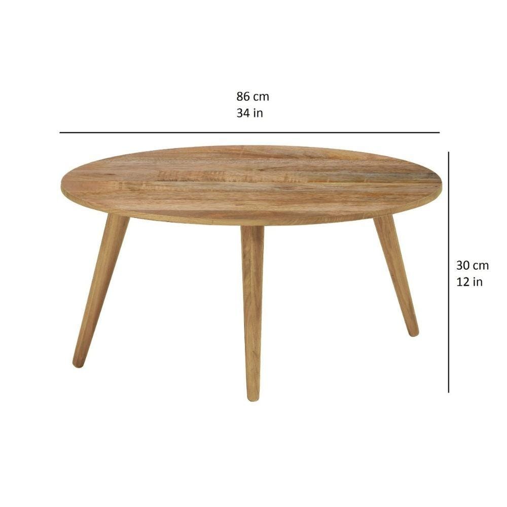Renaldo Mid-Century Wooden Coffee Table