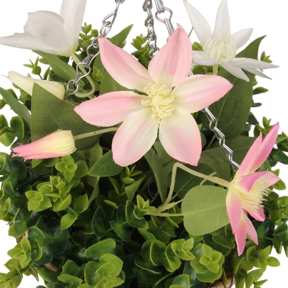 Lyla Artificial Floral Arrangement In Hanging Basket