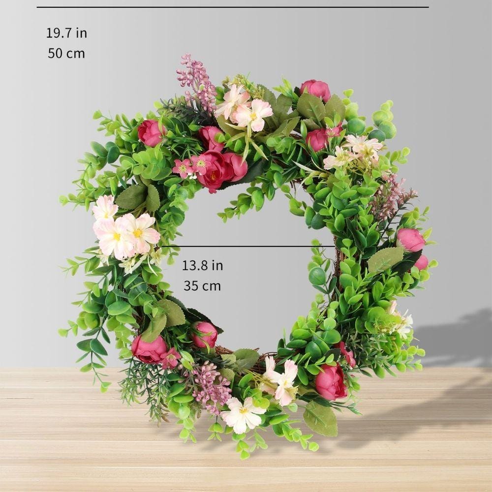 Jayla Artificial Floral Wreath 19.7''