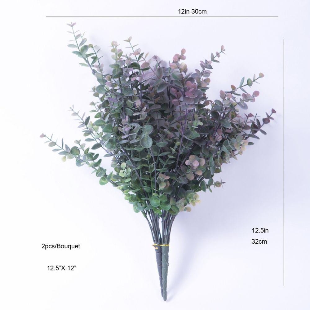 Merida Artificial Purple & Green Eucalyptus Bouquet 12.5'' X 12' (Set Of 2)