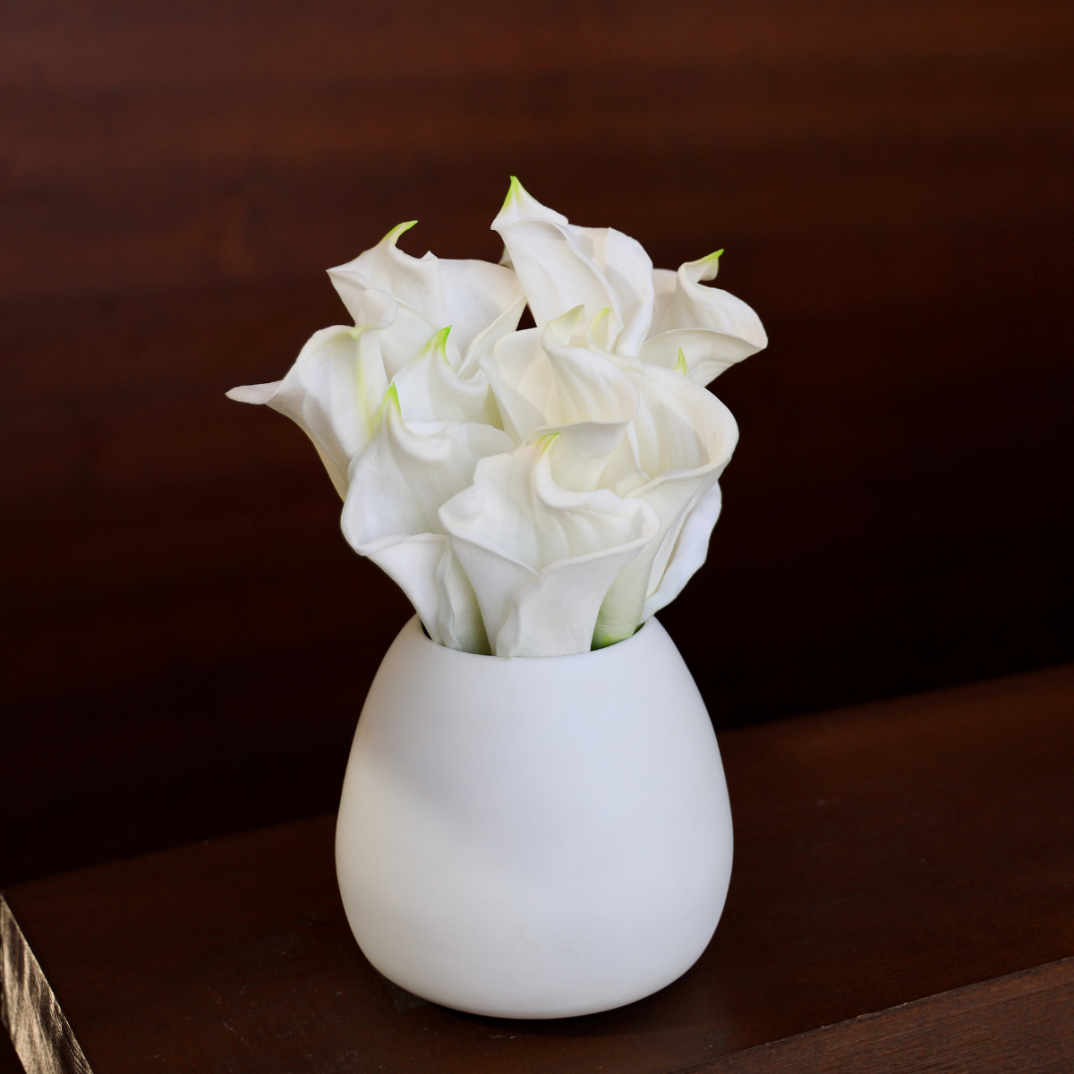 Lawi Artificial White Calla Lily Bouquet 25'' X 10'' (Set Of 12)