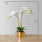 GLADIOLA FAUX POTTED ORCHID FLORAL ARRANGEMENT 24 INCHES Tabletop Plant ArtiPlanto 