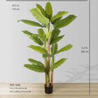 ANNA Artificial Banana Tree Potted Plant (Multiple Sizes) ArtiPlanto