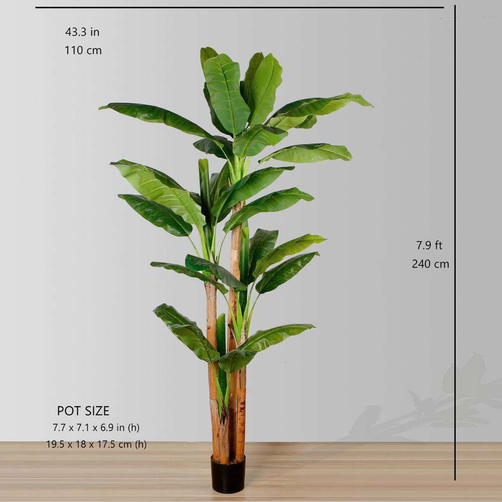 ANNA Artificial Banana Tree Potted Plant (Multiple Sizes) ArtiPlanto