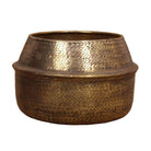 Aleta - Rattan Brass Finish Planter ArtiPlanto