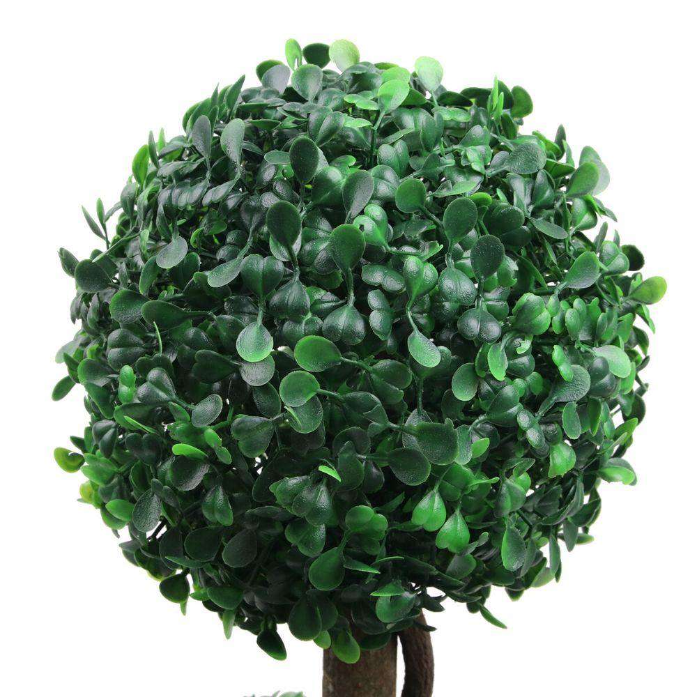 BRISTOL Faux Potted Boxwood Topiary Plant 26'' ArtiPlanto