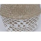 COSTA - Seagrass Basket With White Net Pattern ArtiPlanto
