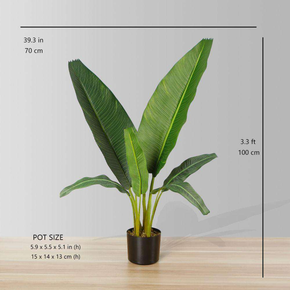 DANI Artificial Travellers Palm Tree Potted Plant (Multiple Sizes) ArtiPlanto