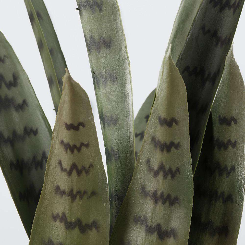 Luna Artificial Snake Sansevieria Yellow & Green Potted Plant
