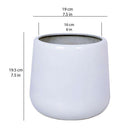 Fabi - White Brass Floor Planter ArtiPlanto