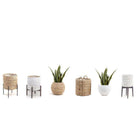 JOSE ARTIFICIAL SNAKE SANSEVIERIA DARK GREEN POTTED PLANT 26' ArtiPlanto