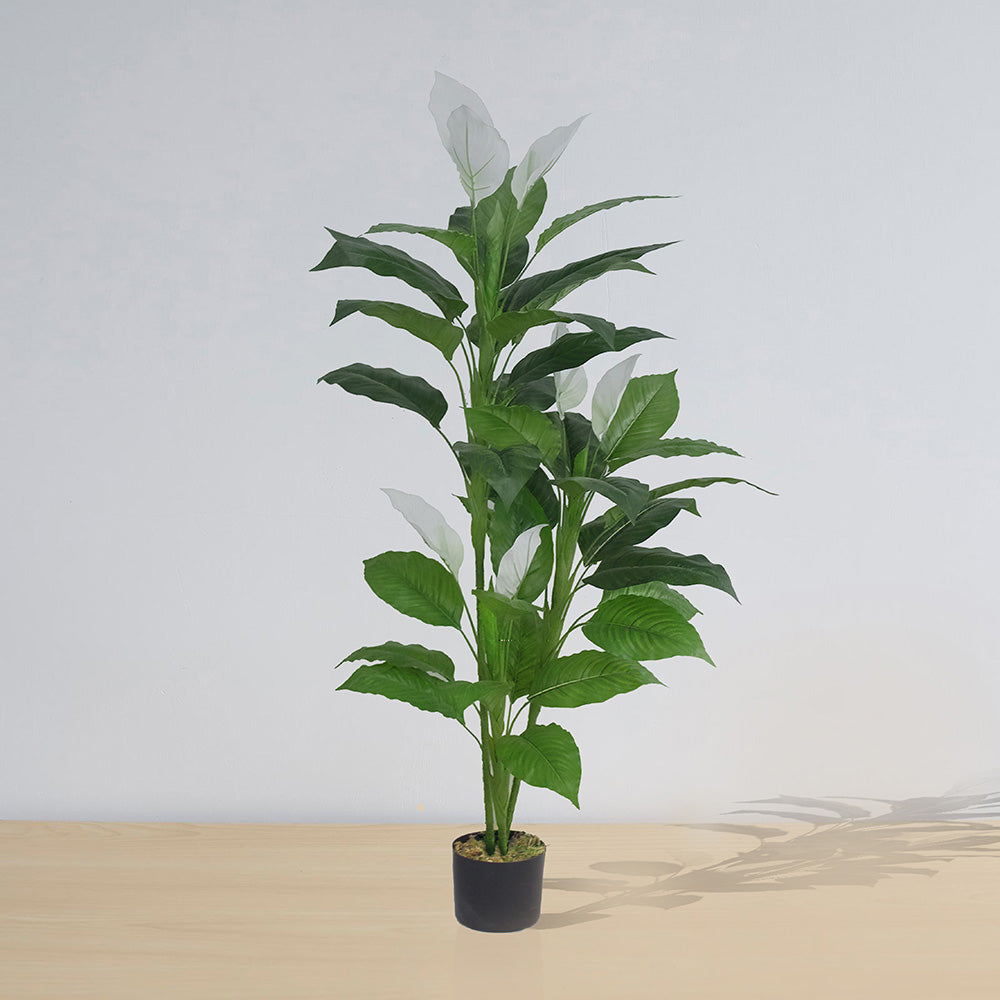 Belen Artificial Anthurium Leaf Potted Plant (Multiple Sizes)