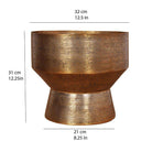 Kendrik -Mid-Century Brass Floor Planter (Multiple Sizes) ArtiPlanto