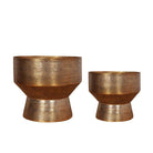 Kendrik -Mid-Century Brass Floor Planter (Multiple Sizes) ArtiPlanto