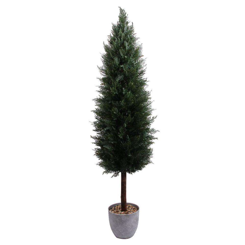 LEEDS Faux Potted Cedar Topiary Plant (Multiple Size) ArtiPlanto