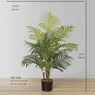 LOLO Artificial Hawaii Palm Potted Plant 3' ArtiPlanto