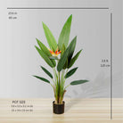 LUZA Artificial Bird Of Paradise Potted Plant (MULTIPLE SIZES) ArtiPlanto