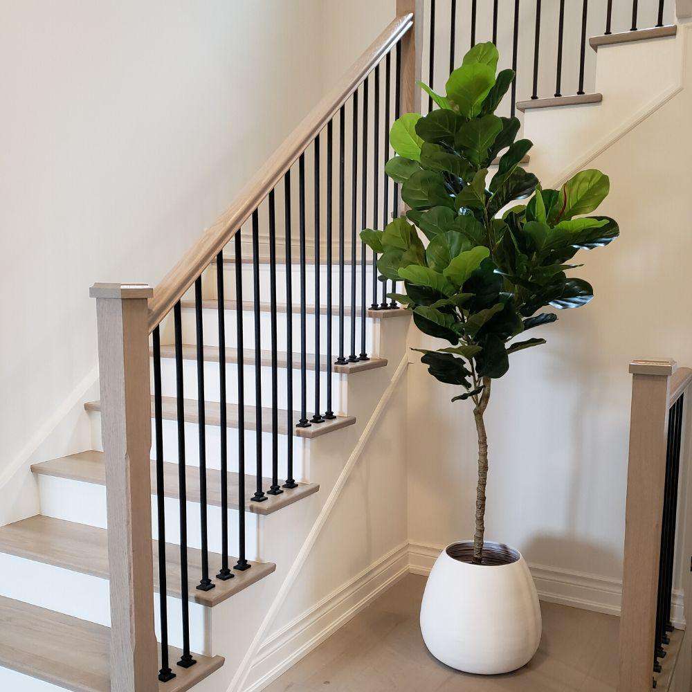 MARGO - White Bamboo Floor Planter ArtiPlanto