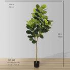 MILA ARTIFICIAL FIDDLE LEAF POTTED PLANT (MULTIPLE SIZES) ArtiPlanto