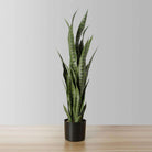 MILO Artificial Snake Sansevieria Dark Green Potted Plant (MULTIPLE SIZES) ArtiPlanto