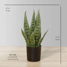 MILO Artificial Snake Sansevieria Dark Green Potted Plant (MULTIPLE SIZES) ArtiPlanto
