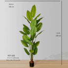 MOKA Artificial Spathiphyllum Leaf Potted Plant (Multiple Sizes) ArtiPlanto