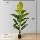 MOKA Artificial Spathiphyllum Leaf Potted Plant (Multiple Sizes) ArtiPlanto