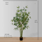 OSOS Artificial Korea Bamboo Potted Plant (Multiple Sizes) ArtiPlanto