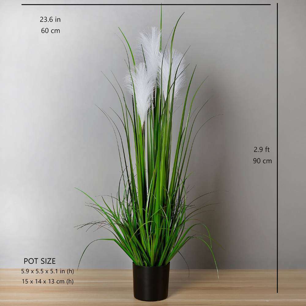 OZIE ARTIFICIAL REED GRASS POTTED PLANT 35'' ArtiPlanto