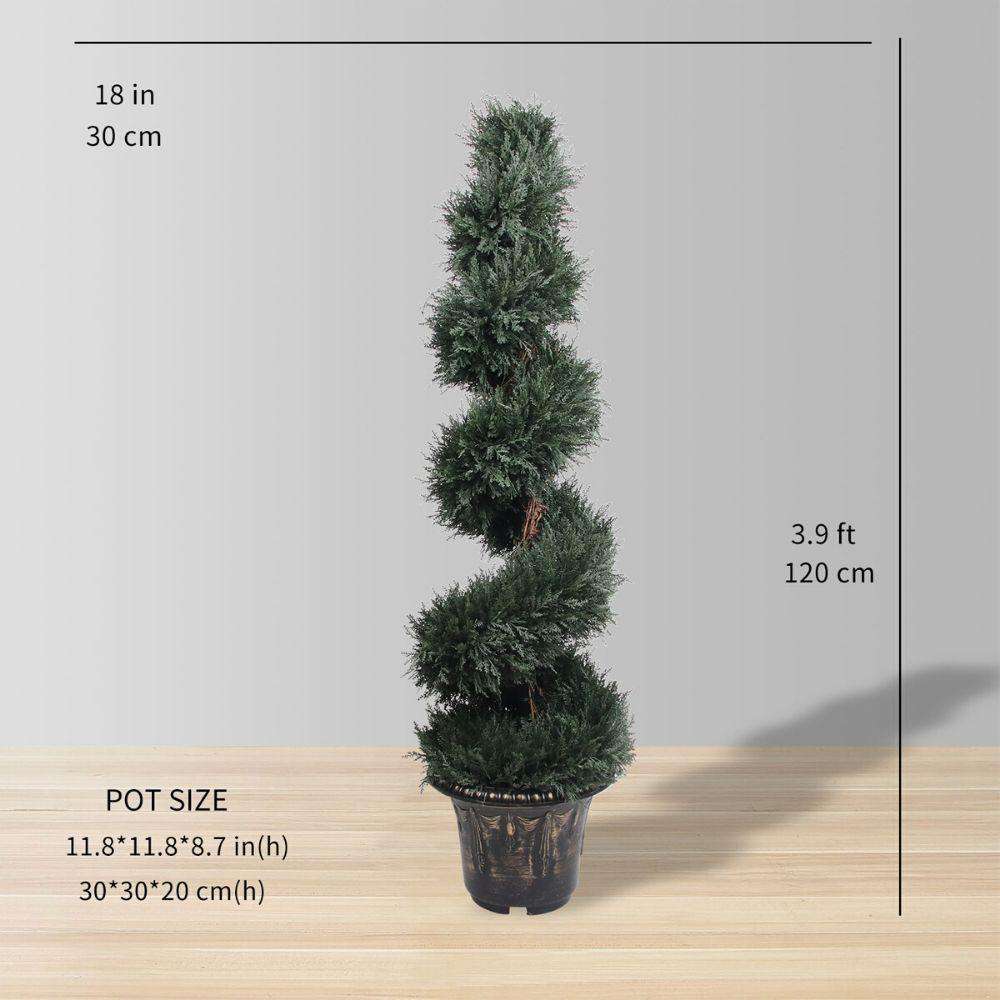 PERTH Faux Potted Spiral Boxwood Topiary Plant (MULTIPLE SIZES) ArtiPlanto