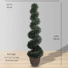 PERTH Faux Potted Spiral Boxwood Topiary Plant (MULTIPLE SIZES) ArtiPlanto