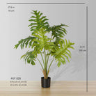 PHILO ARTIFICIAL PHILODENDRON POTTED PLANT 39'' ArtiPlanto