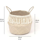 POKHA - Seagrass Basket With Tassel ArtiPlanto