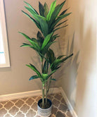 SAMY Artificial Dracaena Fragrans Potted Plant 51'' ArtiPlanto