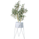 SHIRA WHITE PLANTER WITH HAIRPIN LEGS (61CM) ArtiPlanto