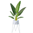SHIRA WHITE PLANTER WITH HAIRPIN LEGS (61CM) ArtiPlanto