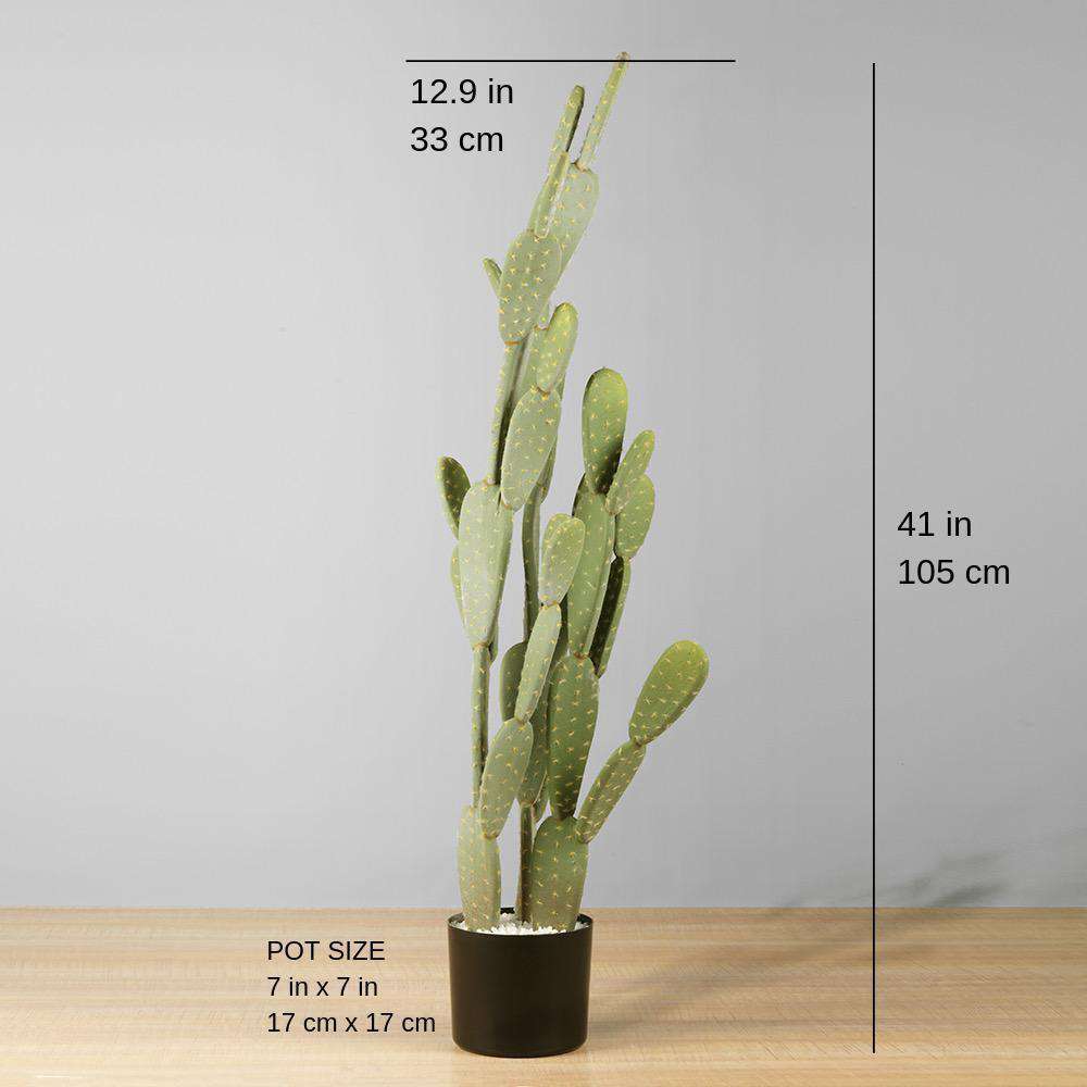 SOLO Artificial Cactus Potted Plant 41'' ArtiPlanto