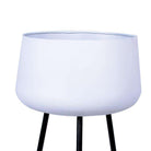 TARA - White Planter With Black Legs ArtiPlanto