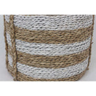 TOM - Seagrass Planter With White Stripes ArtiPlanto