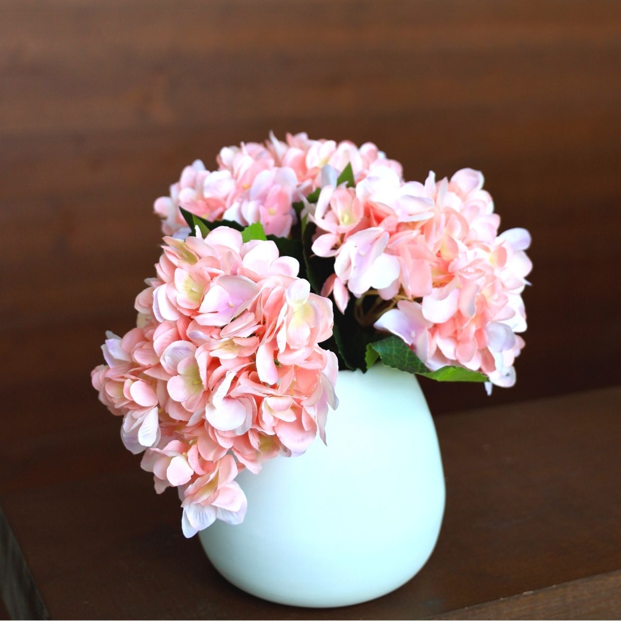 Beverly Artificial Pink Hydrangea Bouquet 18'' X 8'' (Set Of 3)